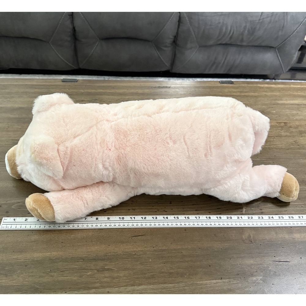 Vtg Mervyn's Floppy Friends Wilbur  Pig Plush Korea 26" Large Stuffed Animal EUC